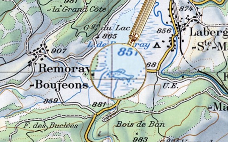 Hidden Illustrations in Swiss Maps