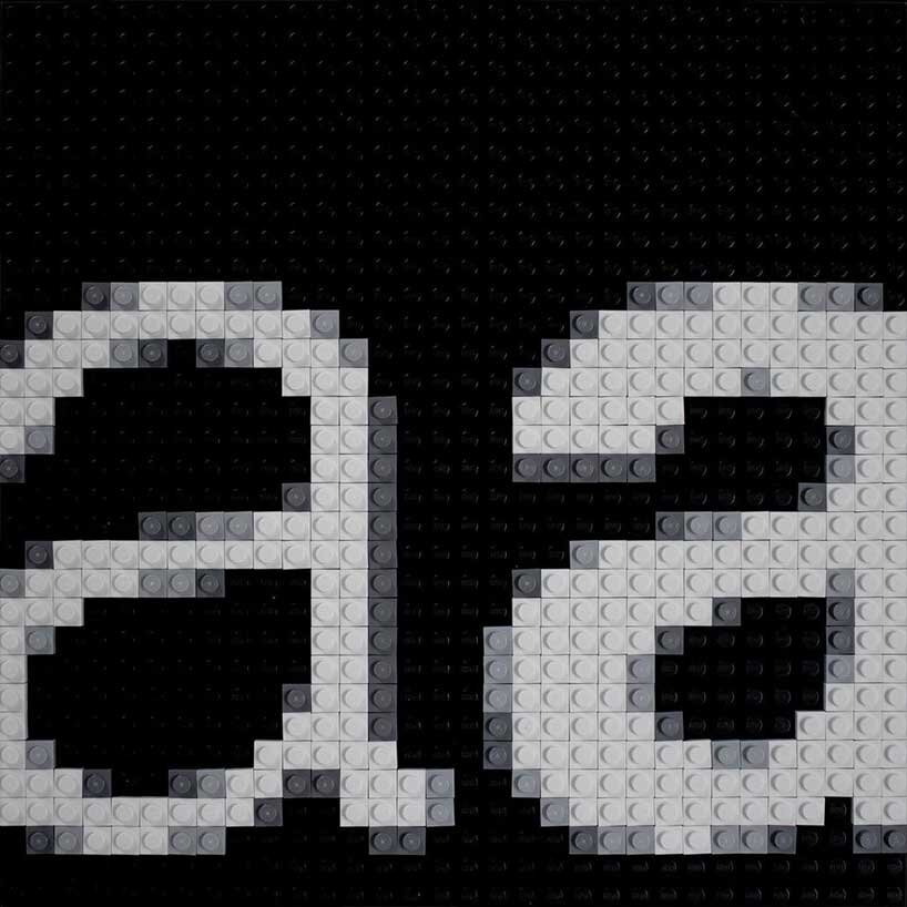 'brik font' by craig ward is an intricate typography series made of LEGO bricks