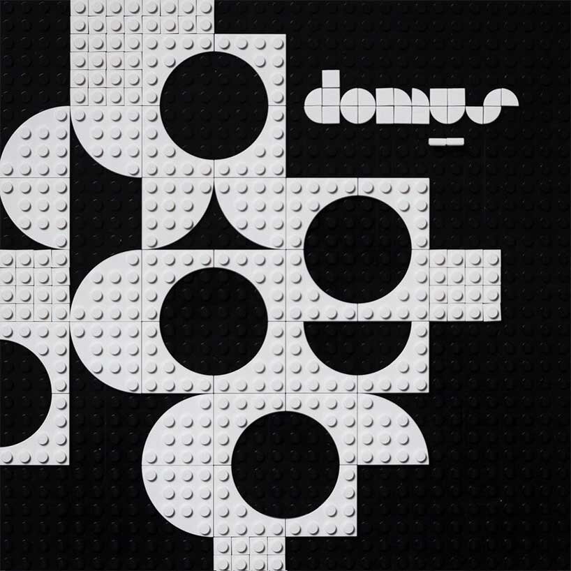 'brik font' by craig ward is an intricate typography series made of LEGO bricks